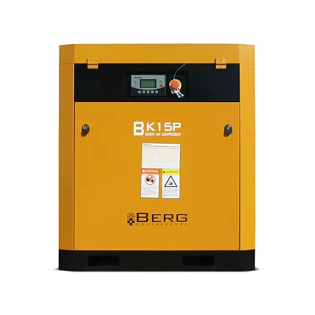 Винтовой компрессор BERG ВК-15Р, 12 бар (IP55) с ременным приводом